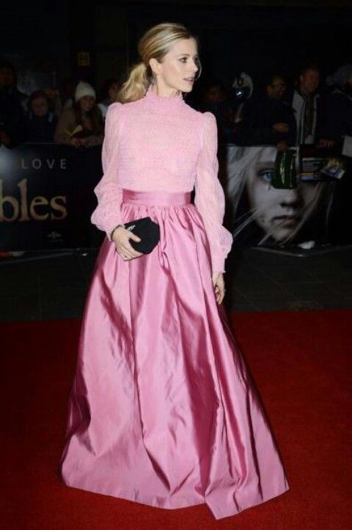 Long Pink Silk Pleated Maxi Skirt for Special Occasions