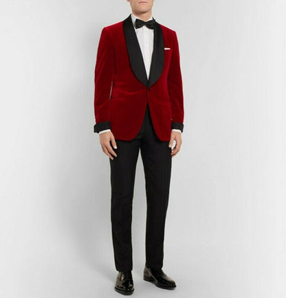 Velvet Red Blazer