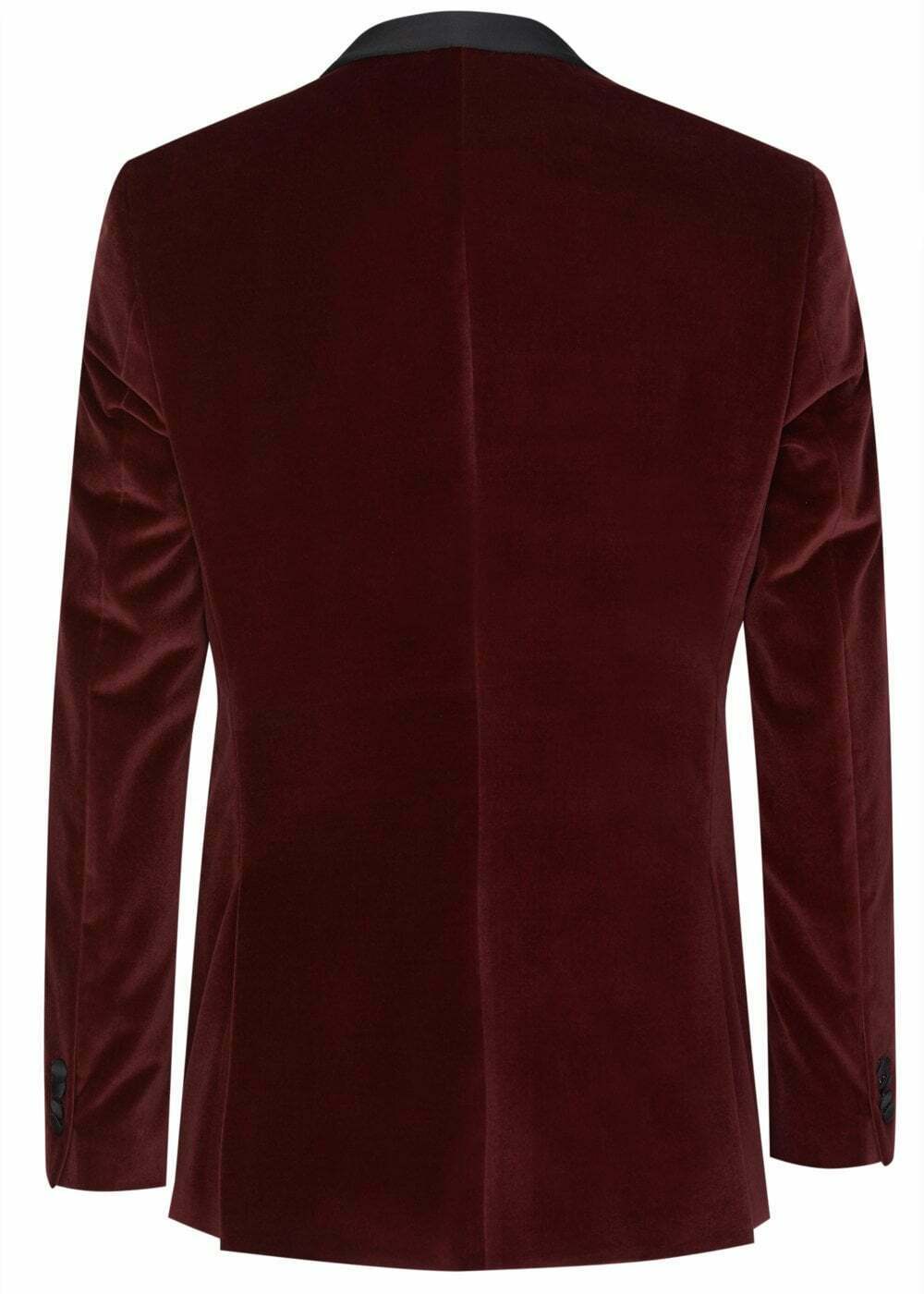 Mens Elegant Maroon Velvet Coat