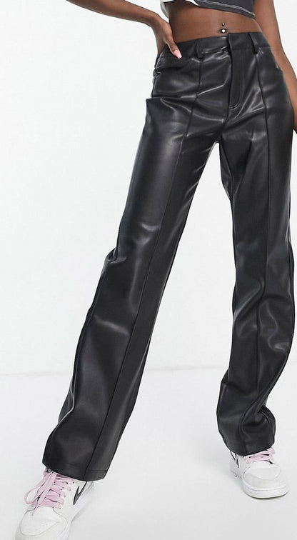 Real Black Leather Pants