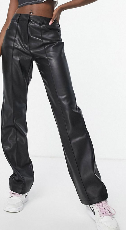 Real Black Leather Pants