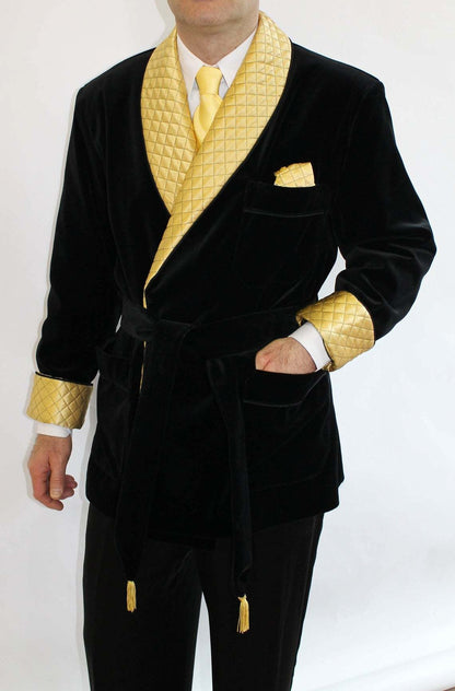 Mens Velvet Smoking Jacket