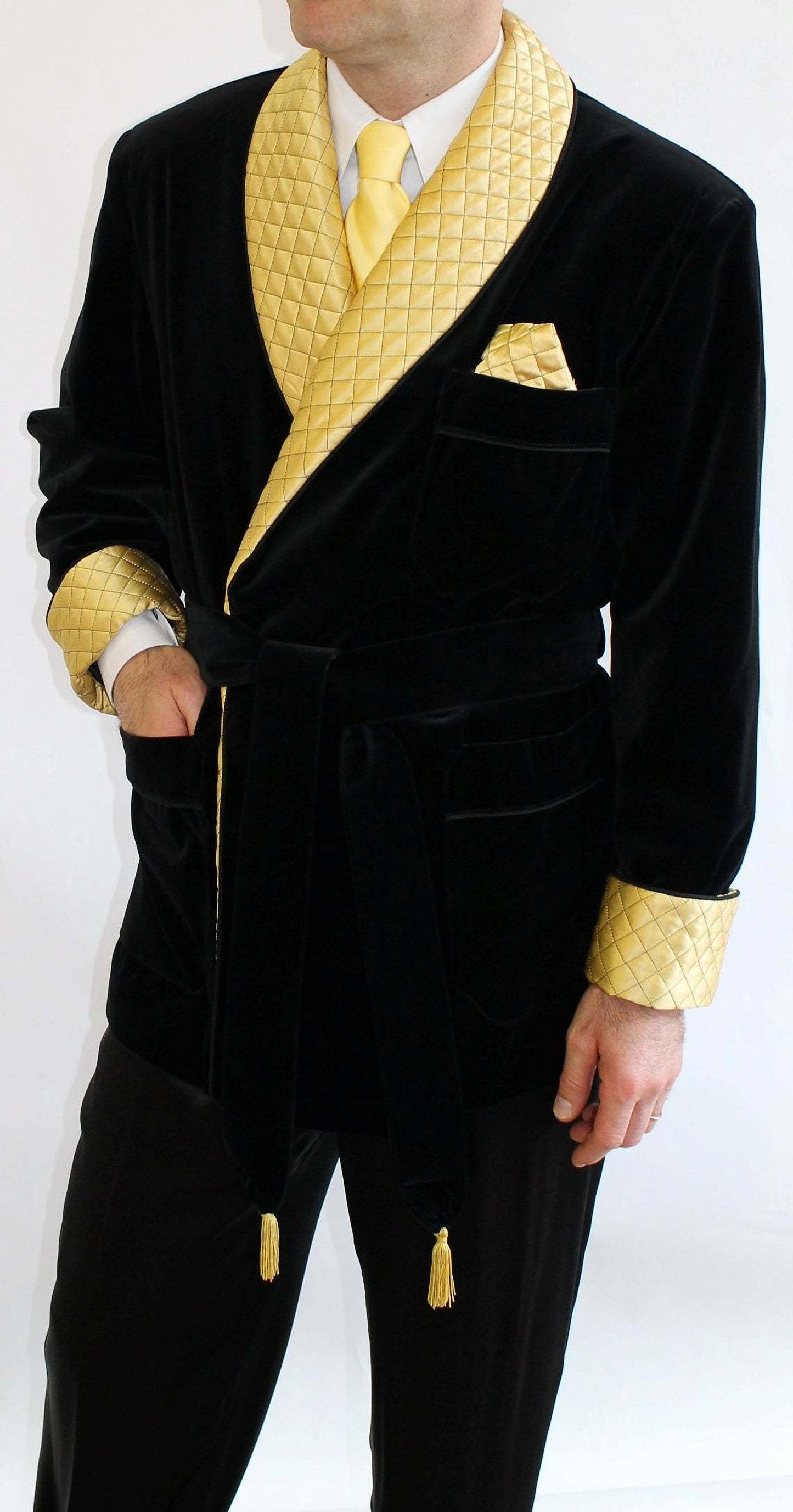 Mens Velvet Smoking Jacket