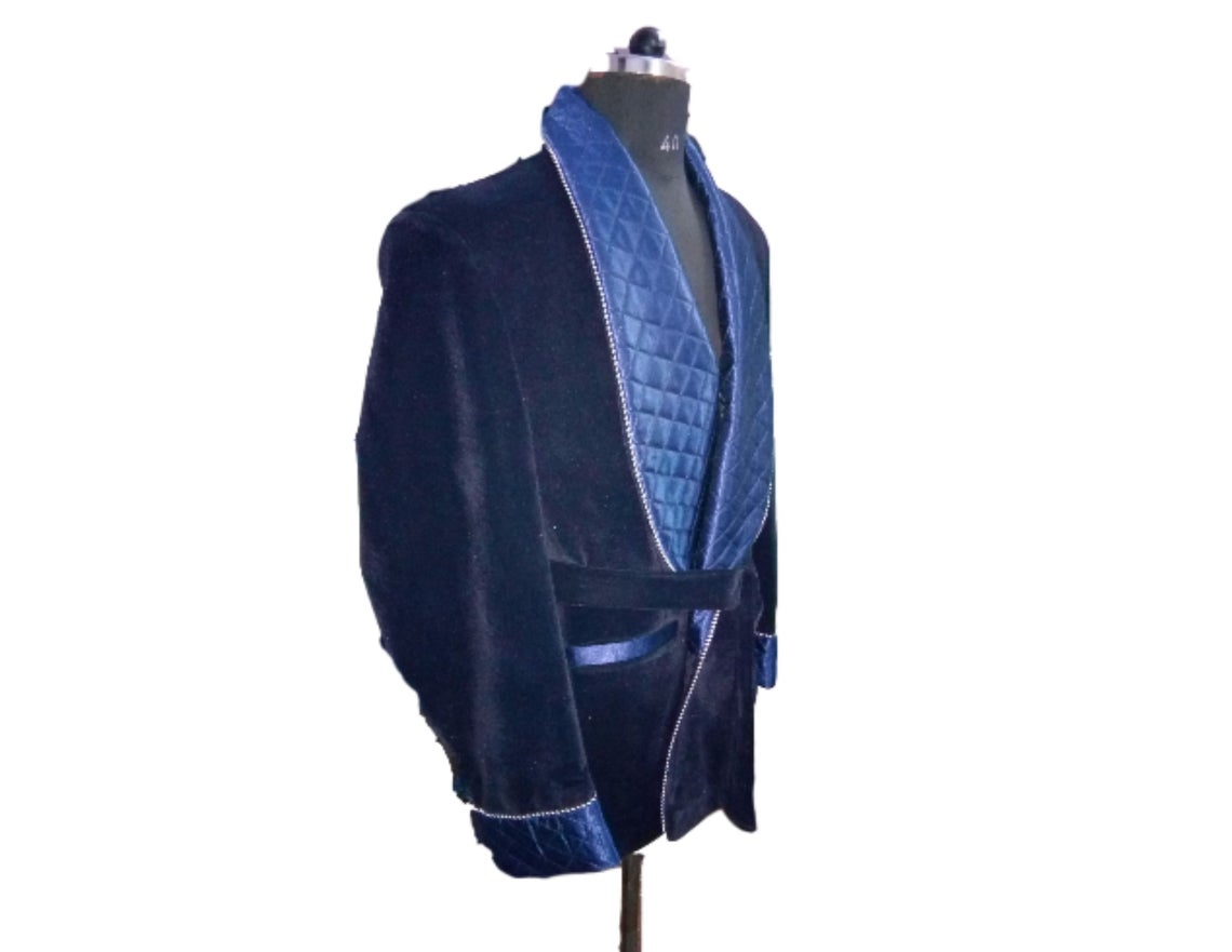 Mens Smoking Leisure Coat