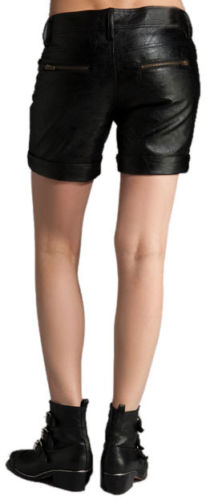 High Waist Leather Shorts