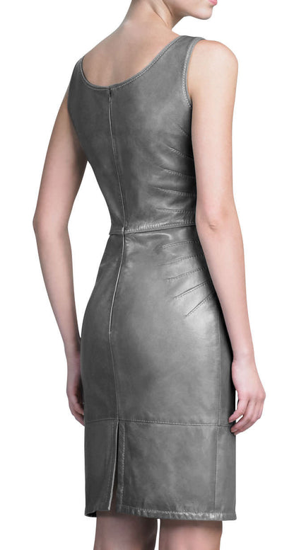 Genuine Lambskin Leather Dress