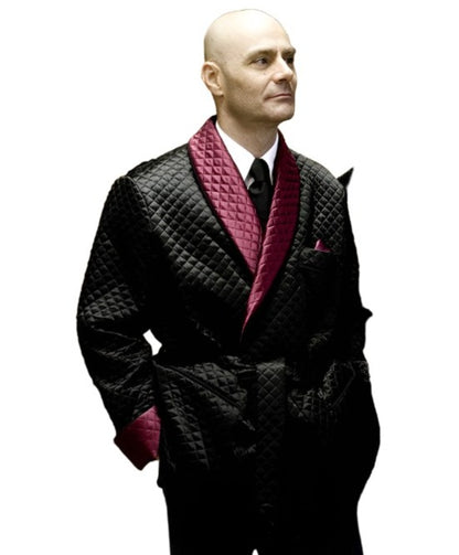 Full Quilted Smoking Jacket