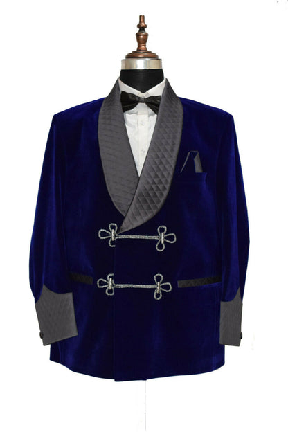 Royal Blue Velvet Jacket