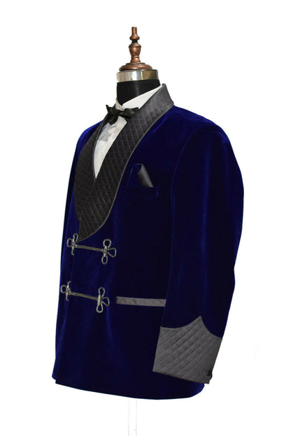 Royal Blue Velvet Jacket