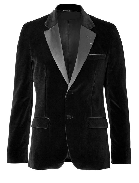 Black Velvet Mens Blazer