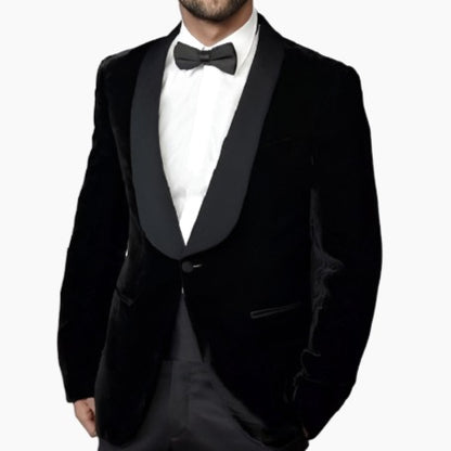 Men Tuxedo Black Velvet Blazer