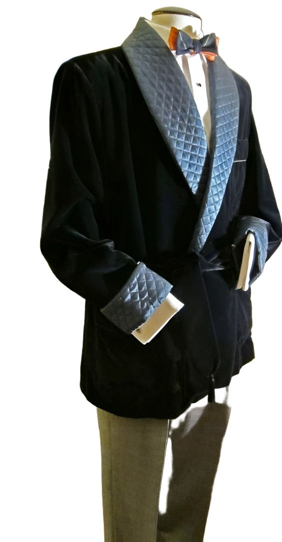 Quilted Velvet Smoking Jacket