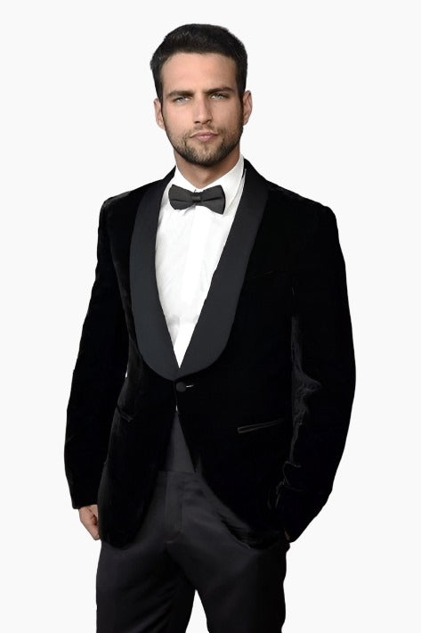 Men Tuxedo Black Velvet Blazer