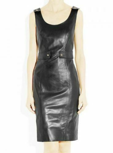 Black Leather Dress Sleeveless