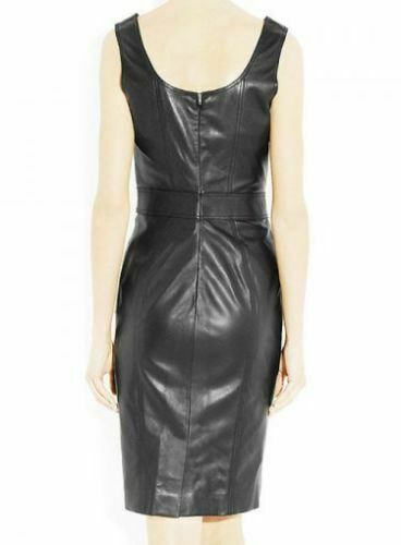 Black Leather Dress Sleeveless