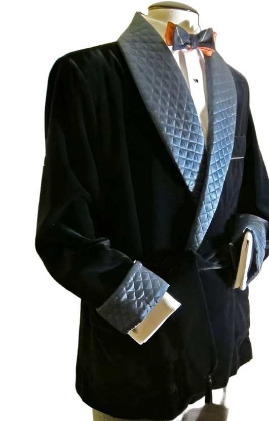 Quilted Velvet Smoking Jacket