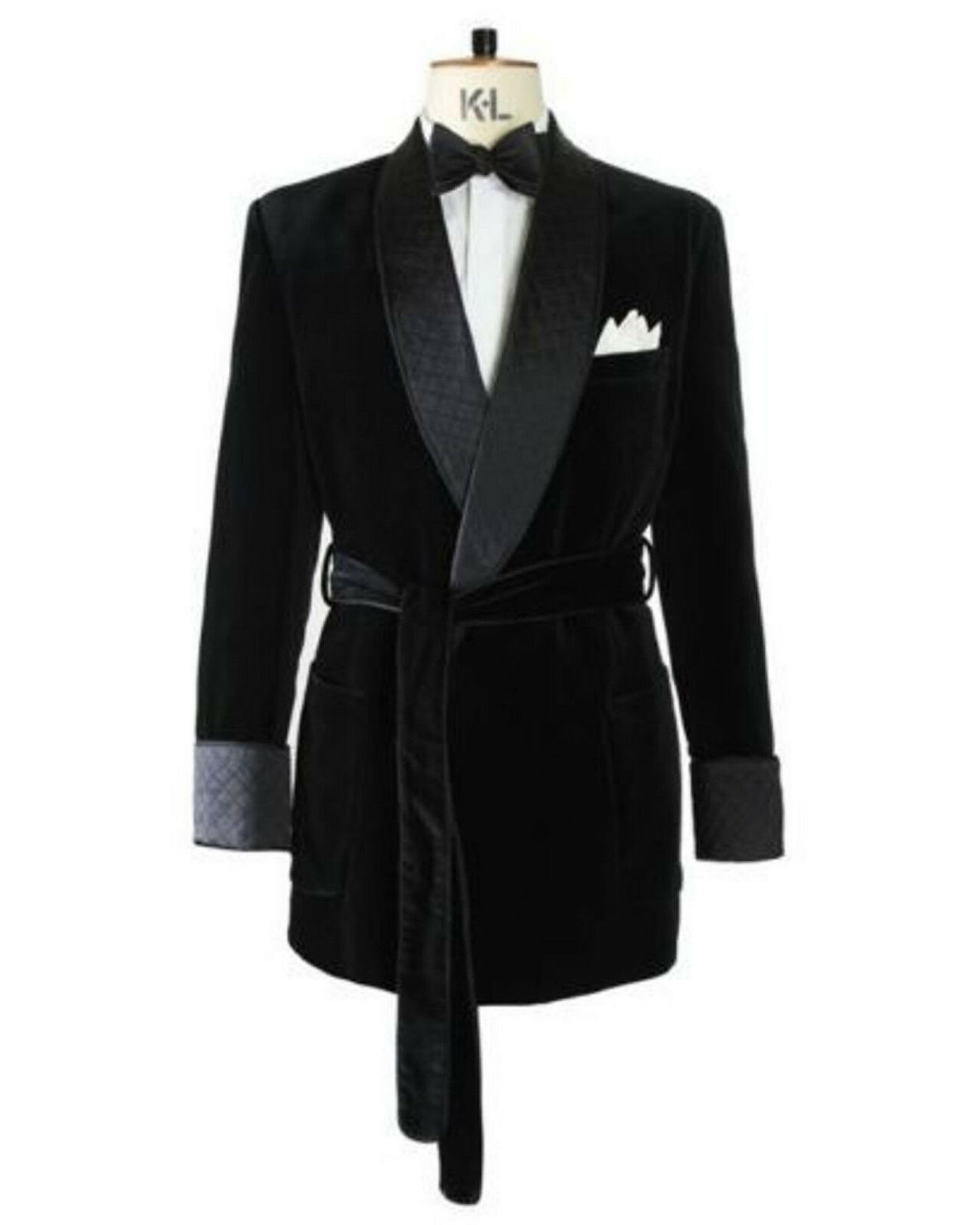 Robe Smoking Velvet Jacket