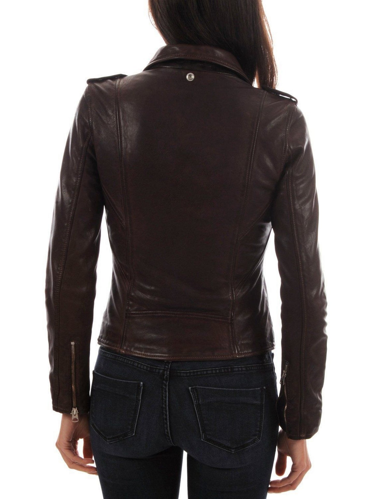 Womens Brown Leather Jacket