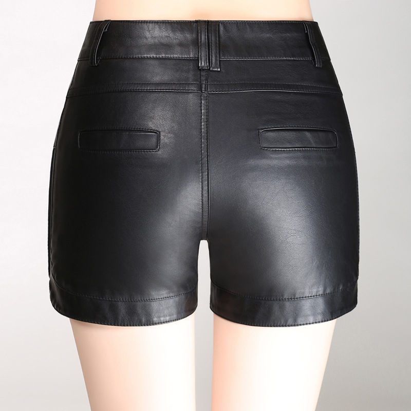 Genuine Leather Shorts Outfits