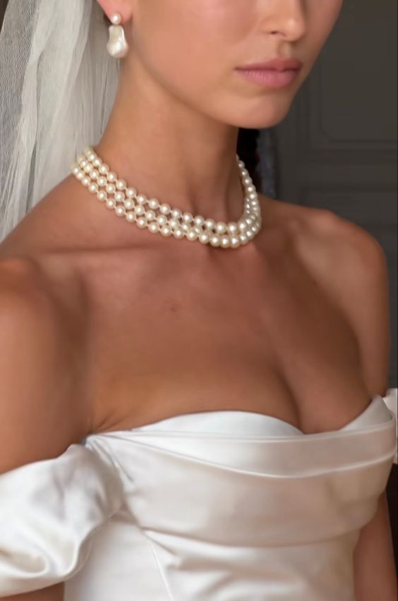 3 Row Pearl Choker