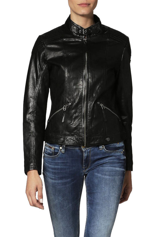 Lambskin Leather Bomber Jacket