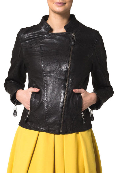 Black Handmade Genuine Leather Jacket