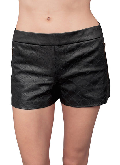 Weekend Style Leather Shorts