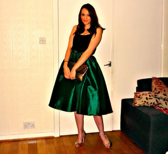 Bridesmaid Green Skirt