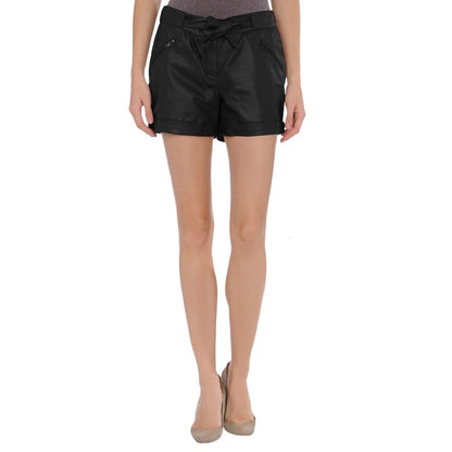 Women Vintage Leather Shorts