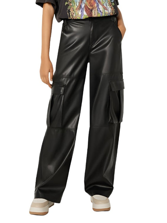 Cargo Leather Pants