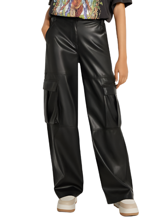 Cargo Leather Pants