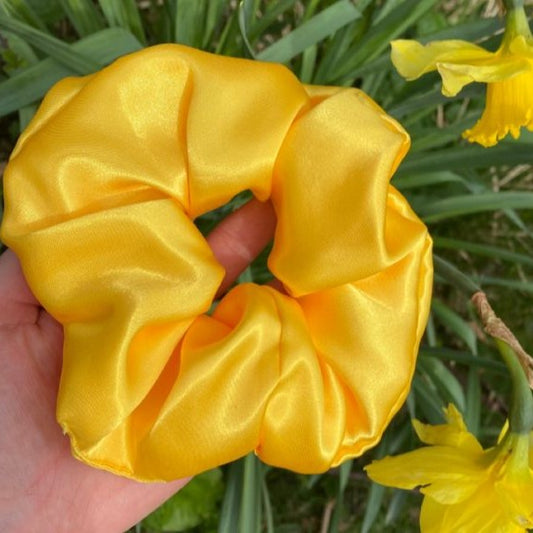 Silky Satin Handmade Scrunchie Hair Tie