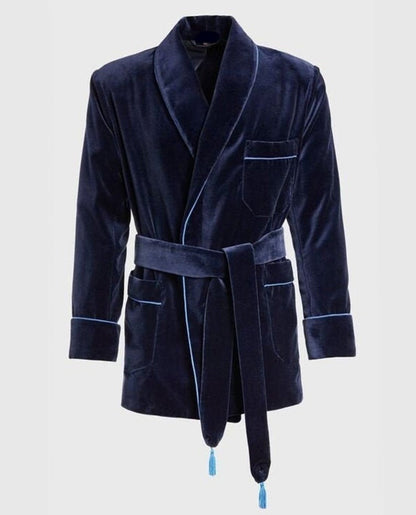 Blue Velvet Dressing Gown