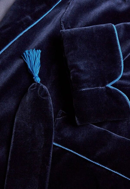 Blue Velvet Dressing Gown