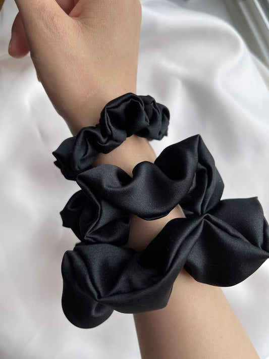 Set Of 6 Satin Scrunchies