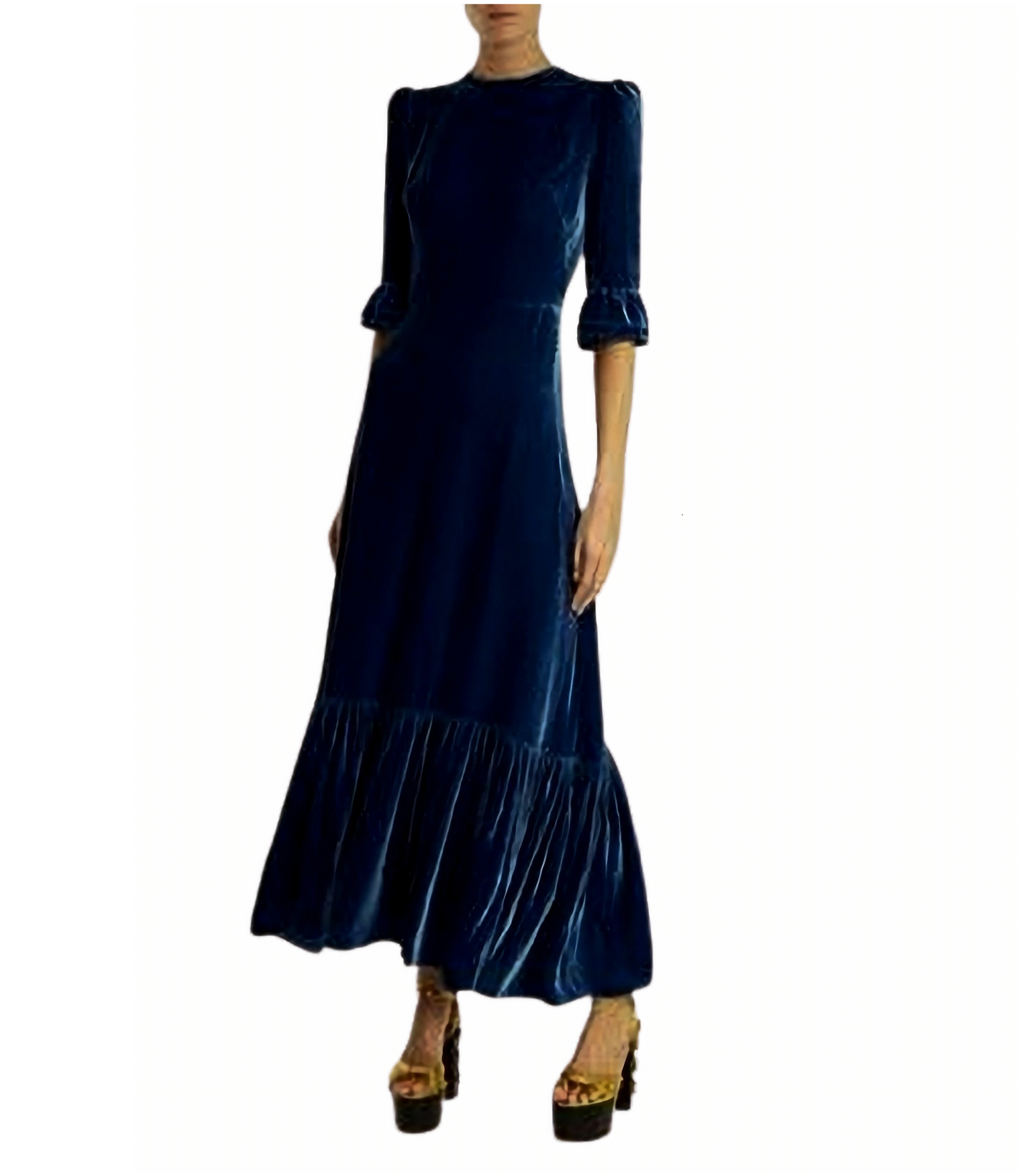 Women Velvet A Line Dress