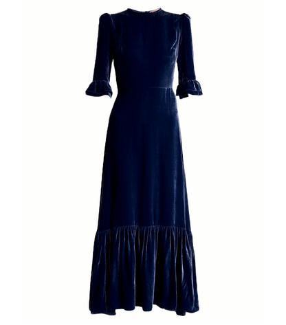 Women Velvet A Line Dress