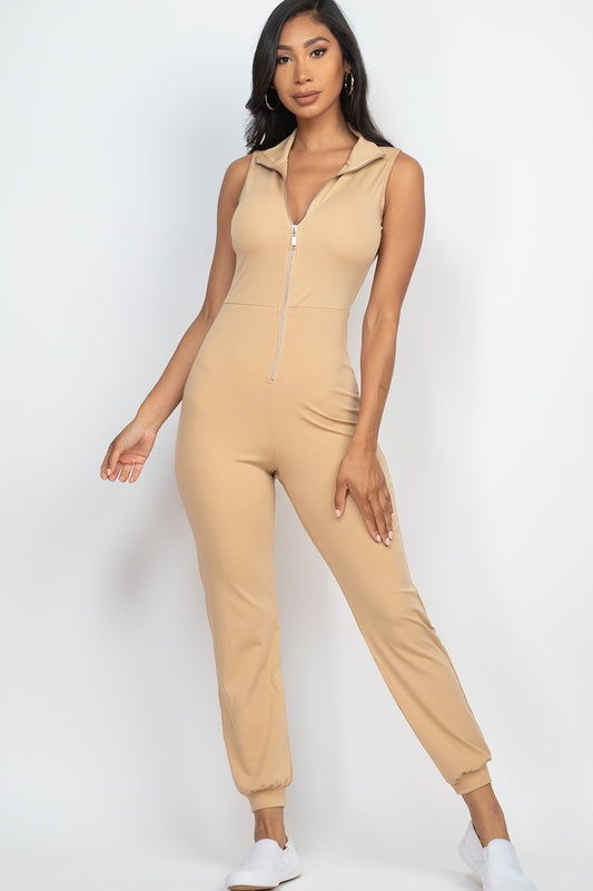 Zip Front Jumpsuit