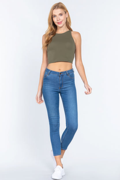 Halter Neck Crop Top