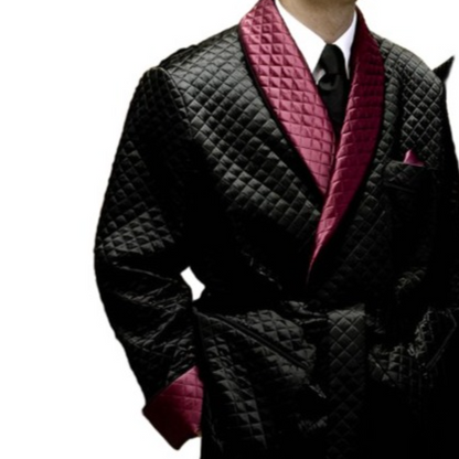 Full Quilted Smoking Jacket