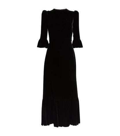 Women Velvet A Line Dress