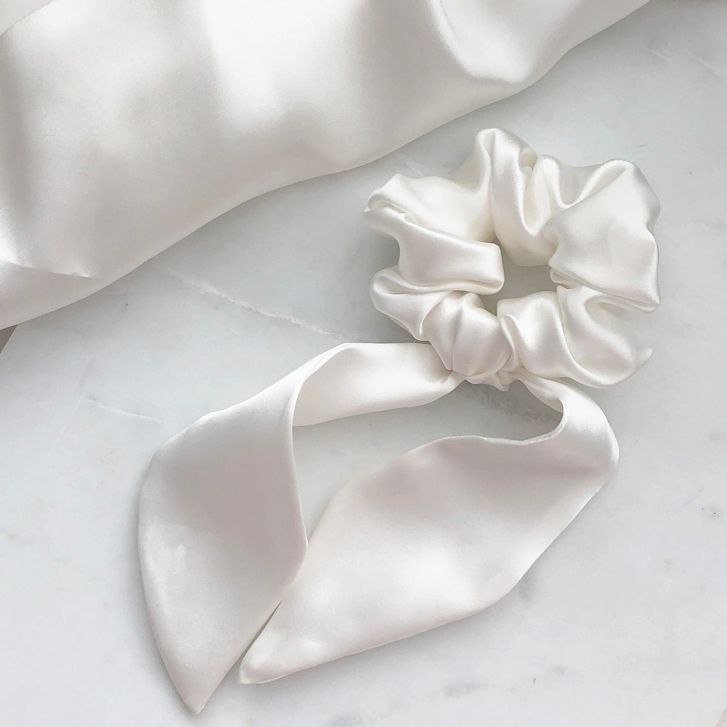 Satin Ribbon Bow Scrunchies