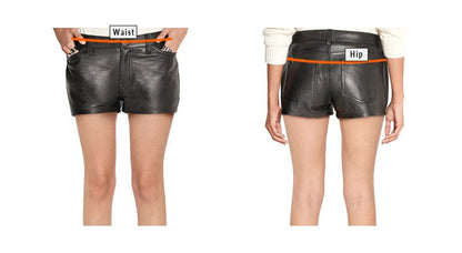 Summer Wear Leather Shorts