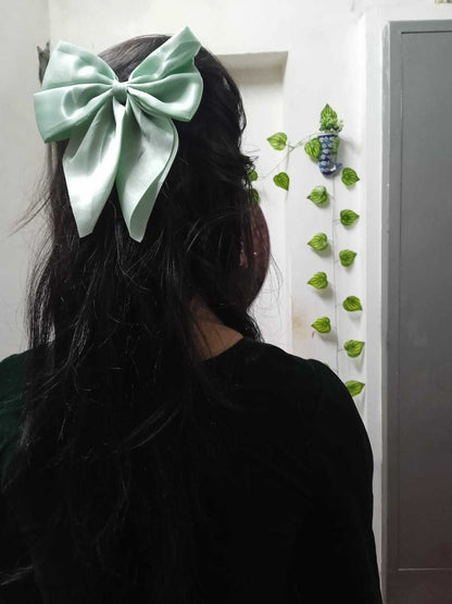 Satin Bow - Elegant Hair Grip - Hair Bow - Kids Hair Clips - Children’s Hair Bow Clip - Baby Hair Bow 2 Pc