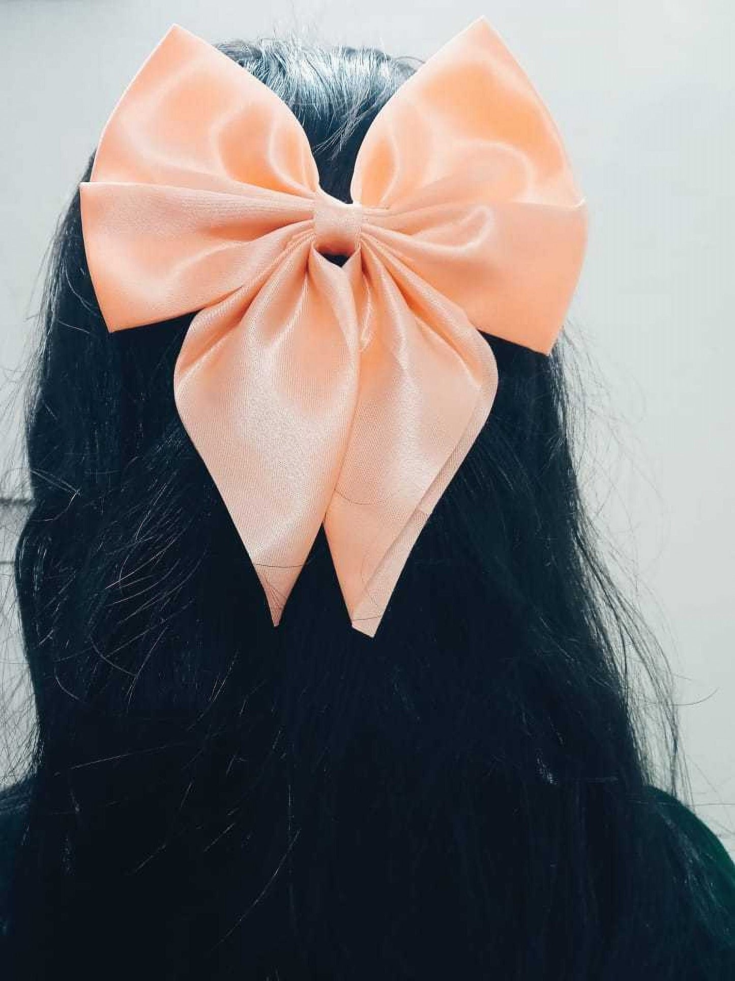 Satin Bow - Elegant Hair Grip - Hair Bow - Kids Hair Clips - Children’s Hair Bow Clip - Baby Hair Bow 2 Pc